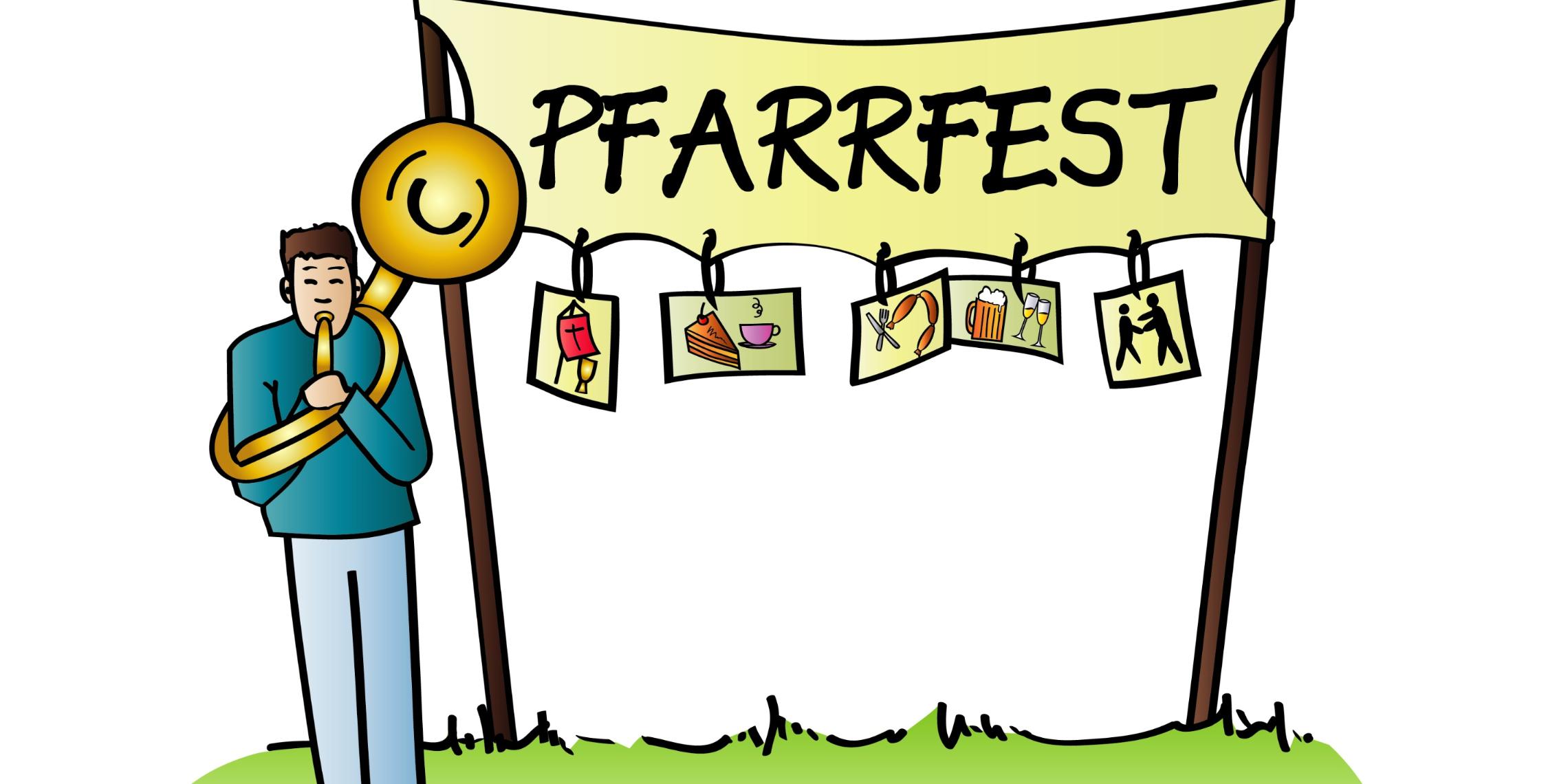 Karikatur Pfarrfest