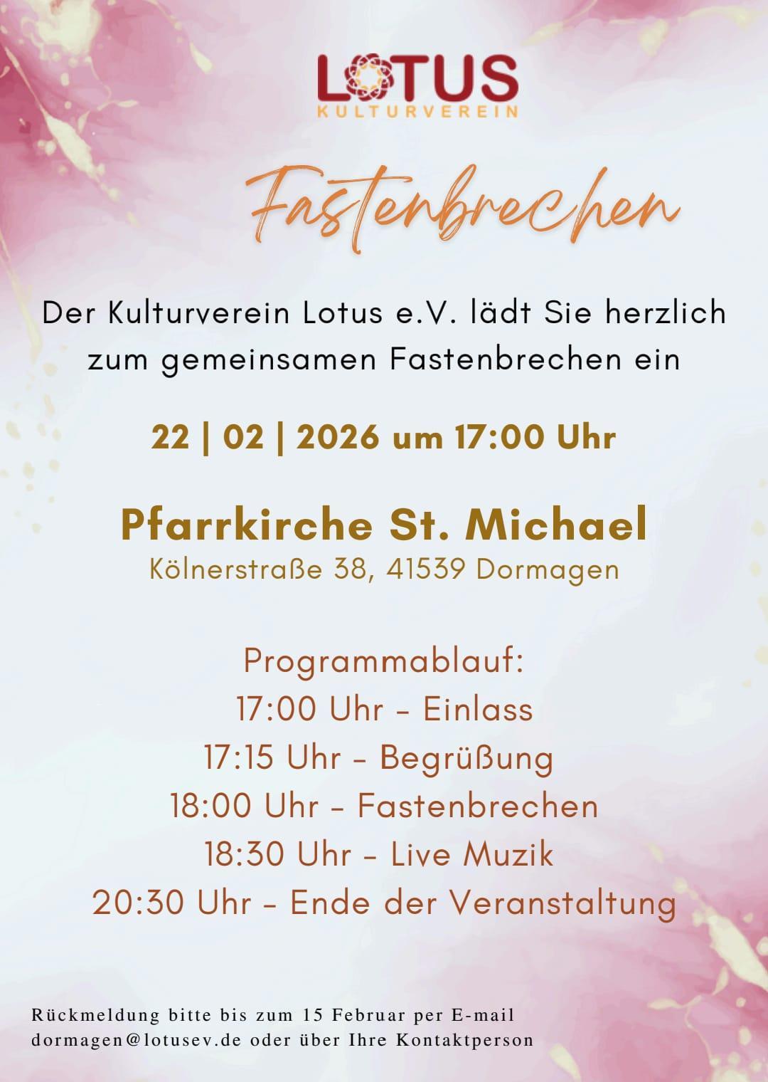 Fastenbrechen im Römerhaus