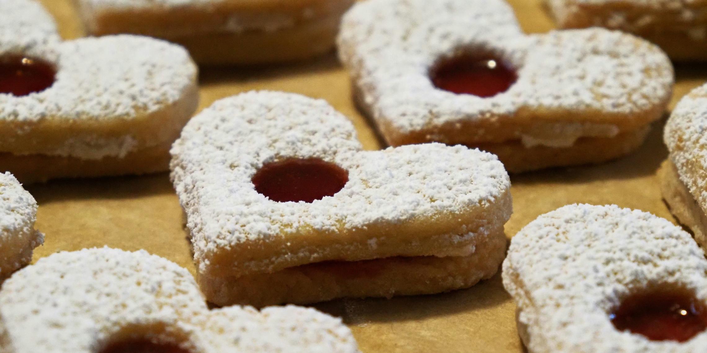 Plätzchen in Herzform