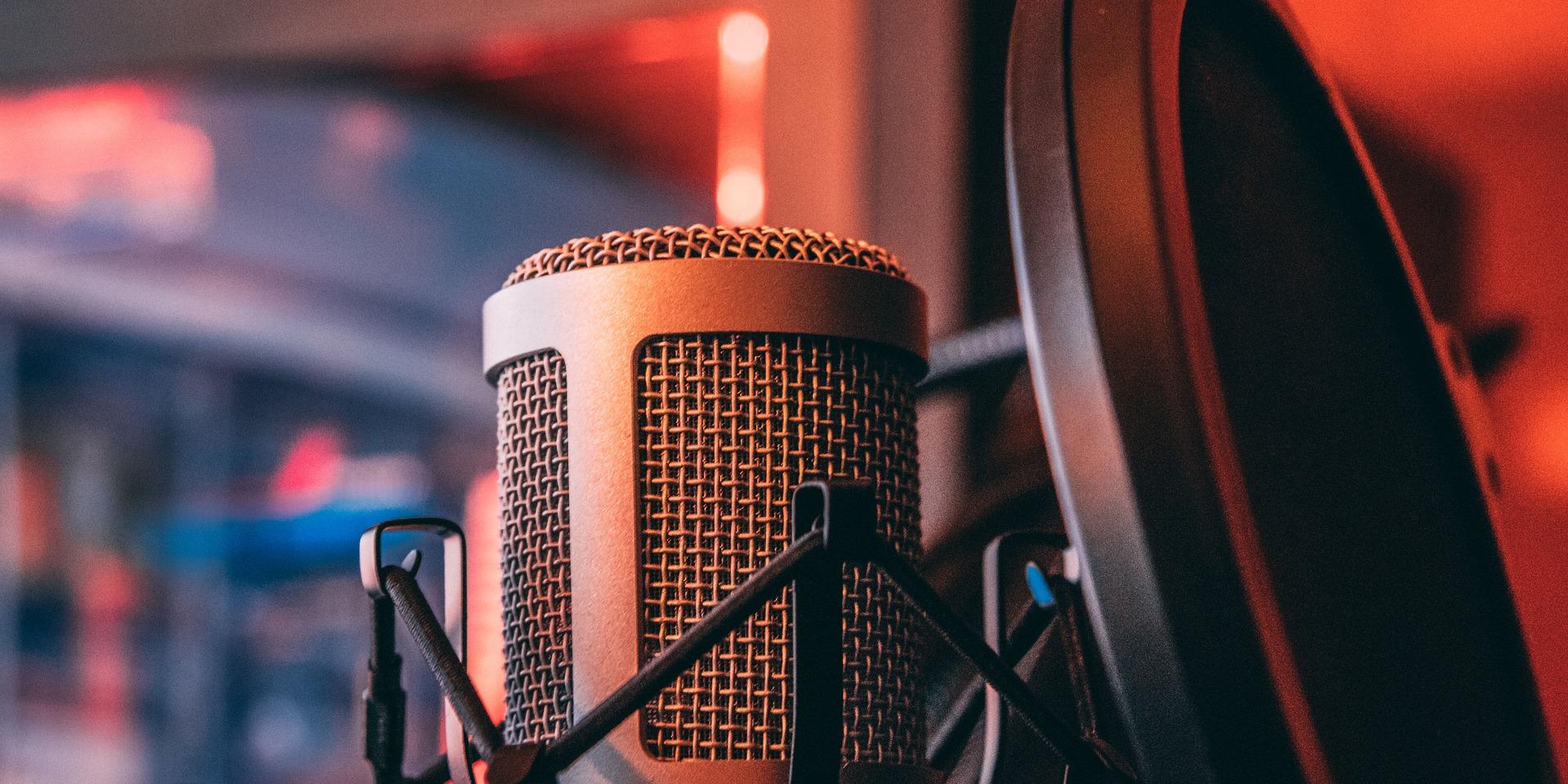 Mikrofon mit Poppschutz