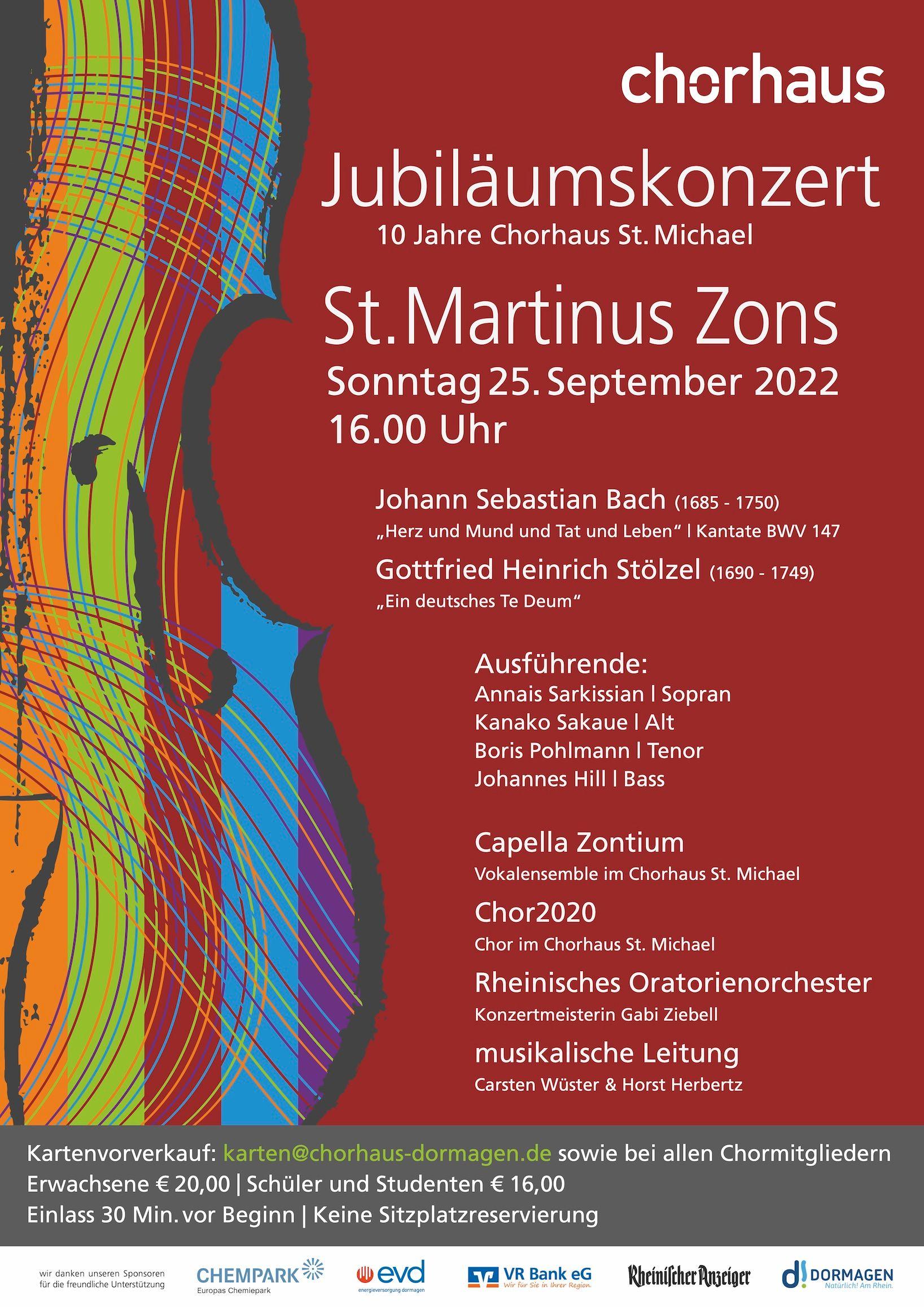 Jubiläumskonzert 10 Jahre Chorhaus St. Michael