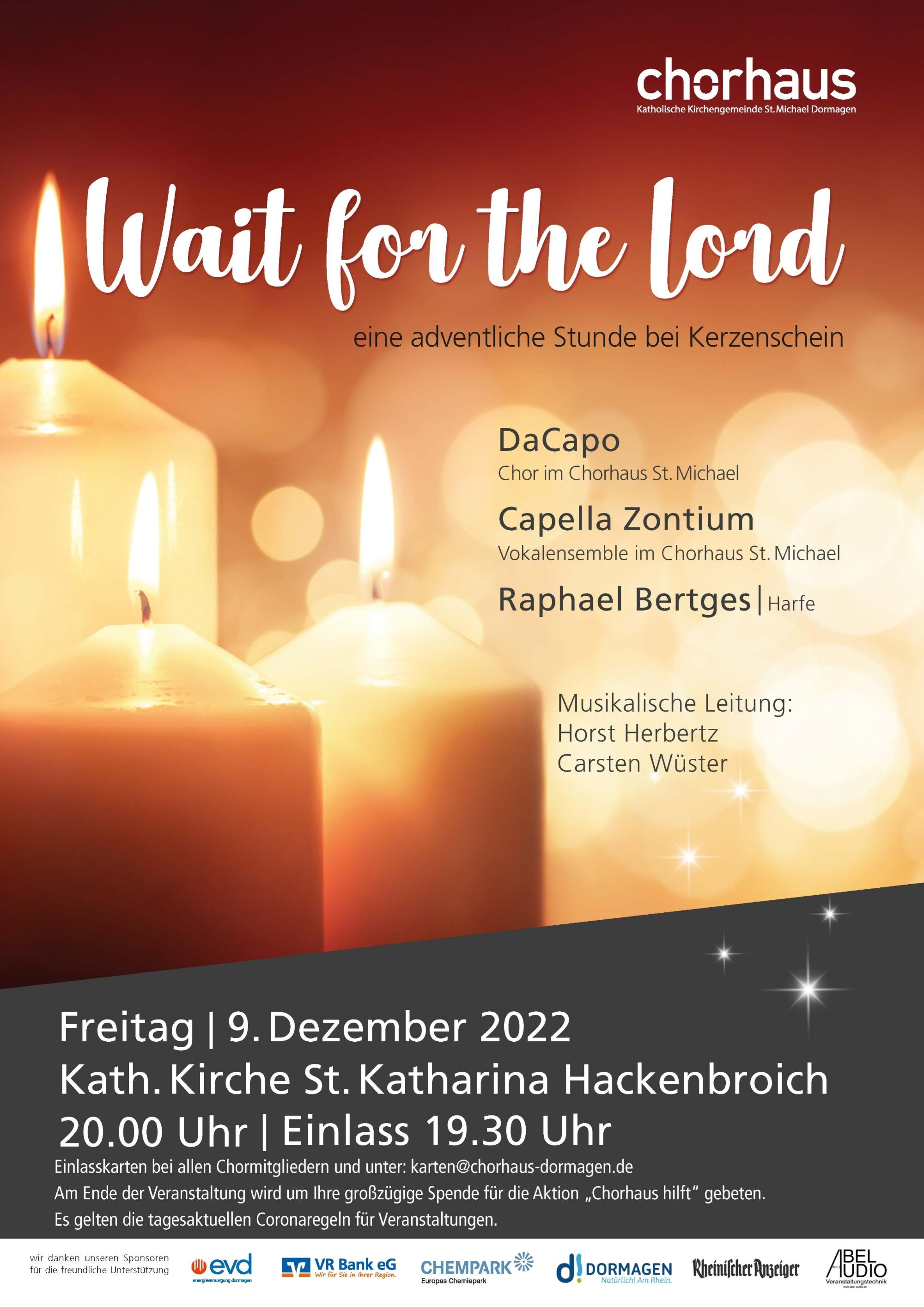 Wait for the Lord - eine adventliche Stunde bei Kerzenschein