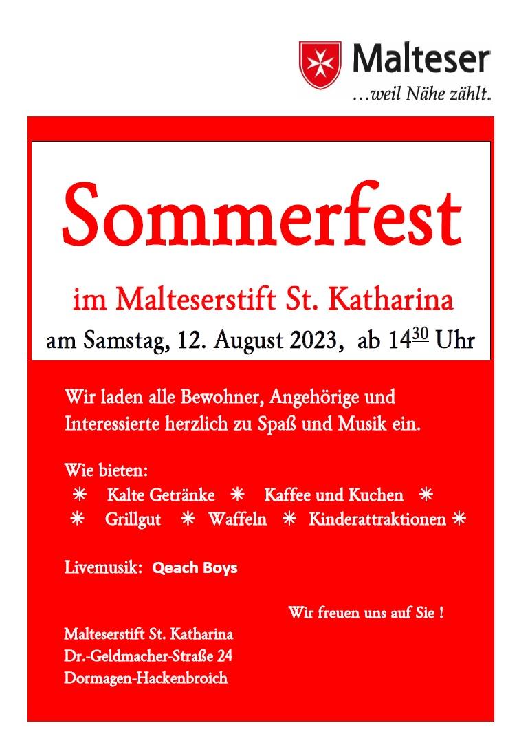 Sommerfest im Malteserstift St. Katharina