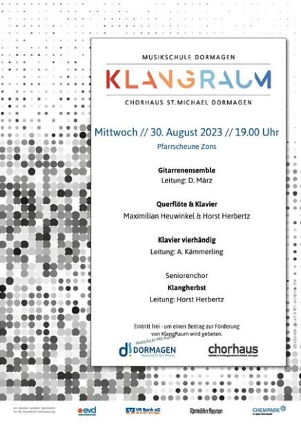 Klangraum-Konzert am 30.08.2023