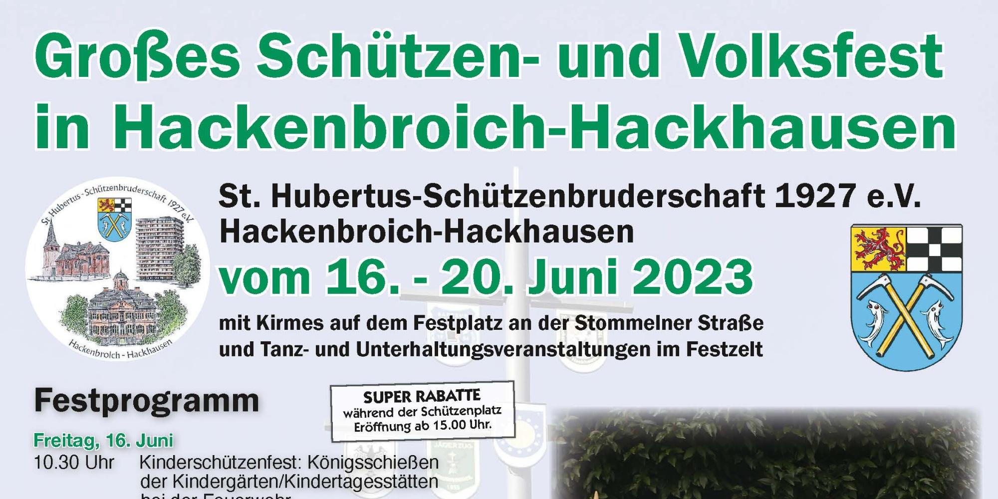 Schützenfest 2023 Hackenbroich-Hackhausen