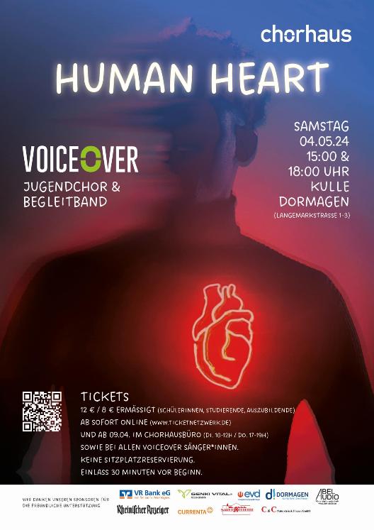 Konzert 'Human Heart' von VoiceOver am 04.05.2024