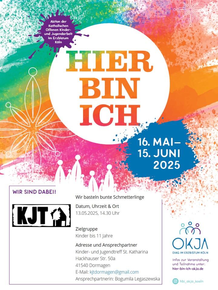Wir basteln bunte Schmetterlinge