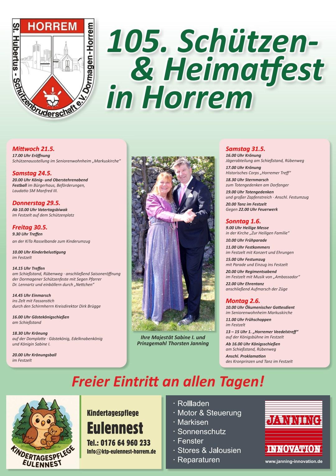 Schützen- und Heimatfest 2025 in Horrem