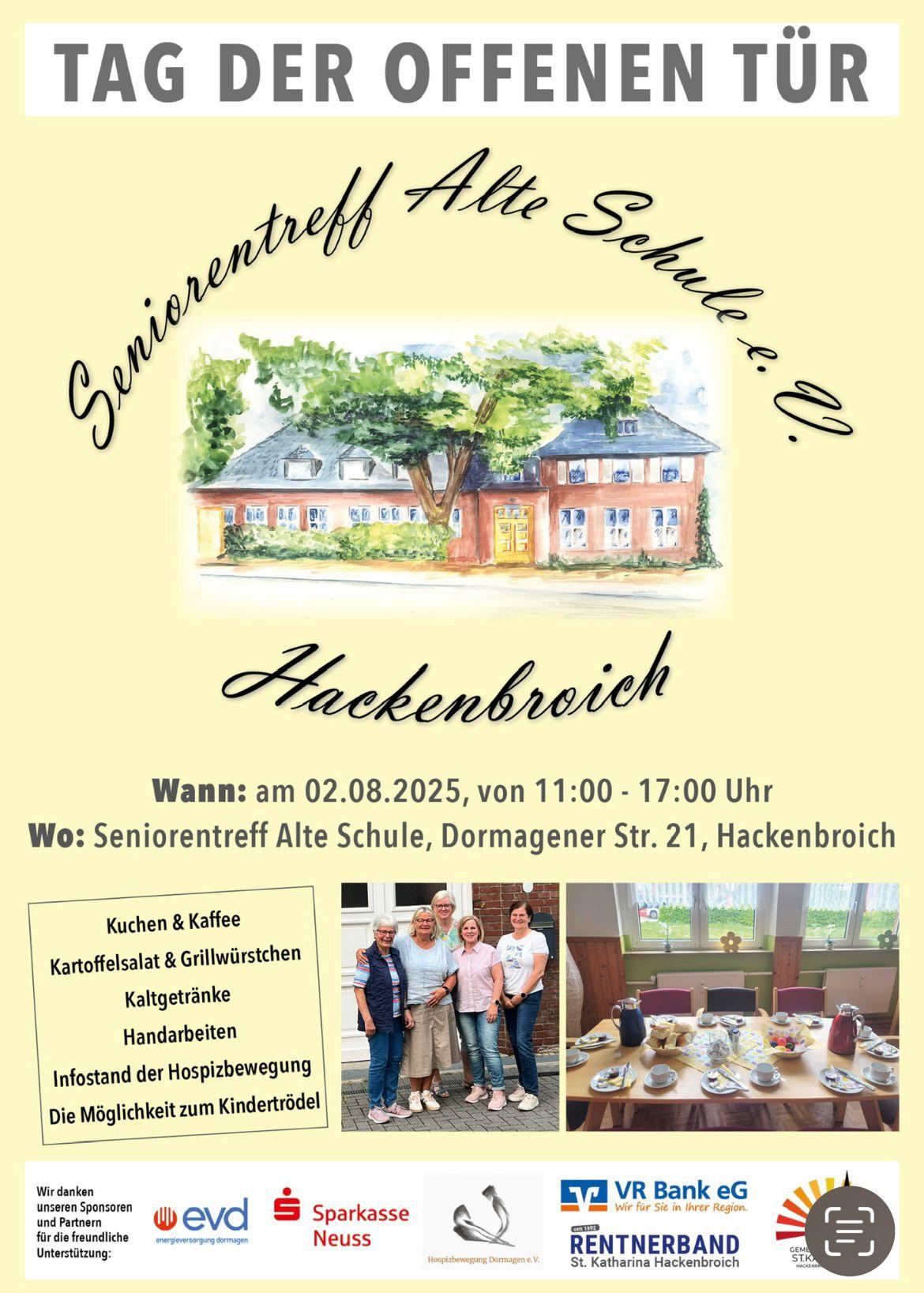 Tag der offenen Tür im Seniorentreff Hackenbroich
