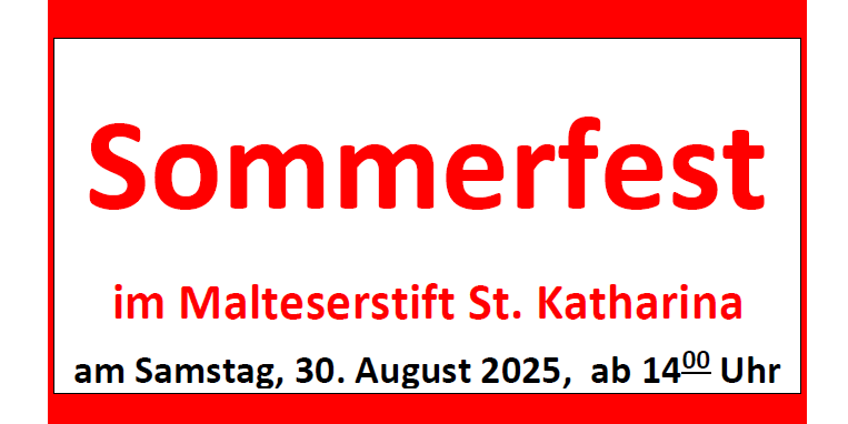 Sommerfest im Malteserstift am 30.08.2025