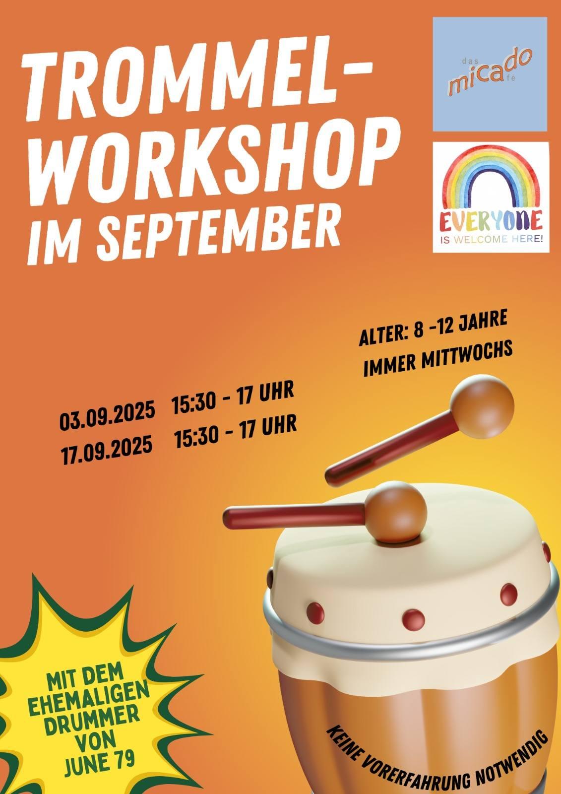 Trommel-Workshop im micado - das Café