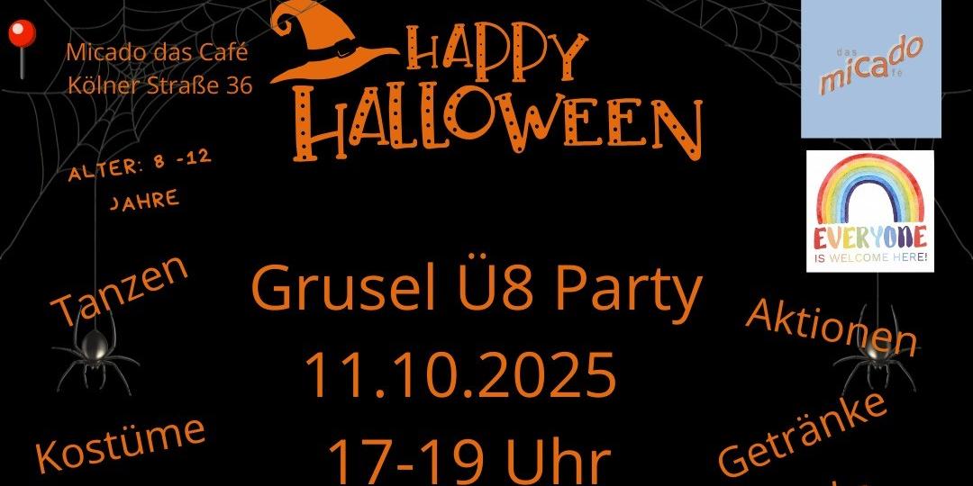 Grusel Ü8 Party am 11.10.2025 im micado - das Café