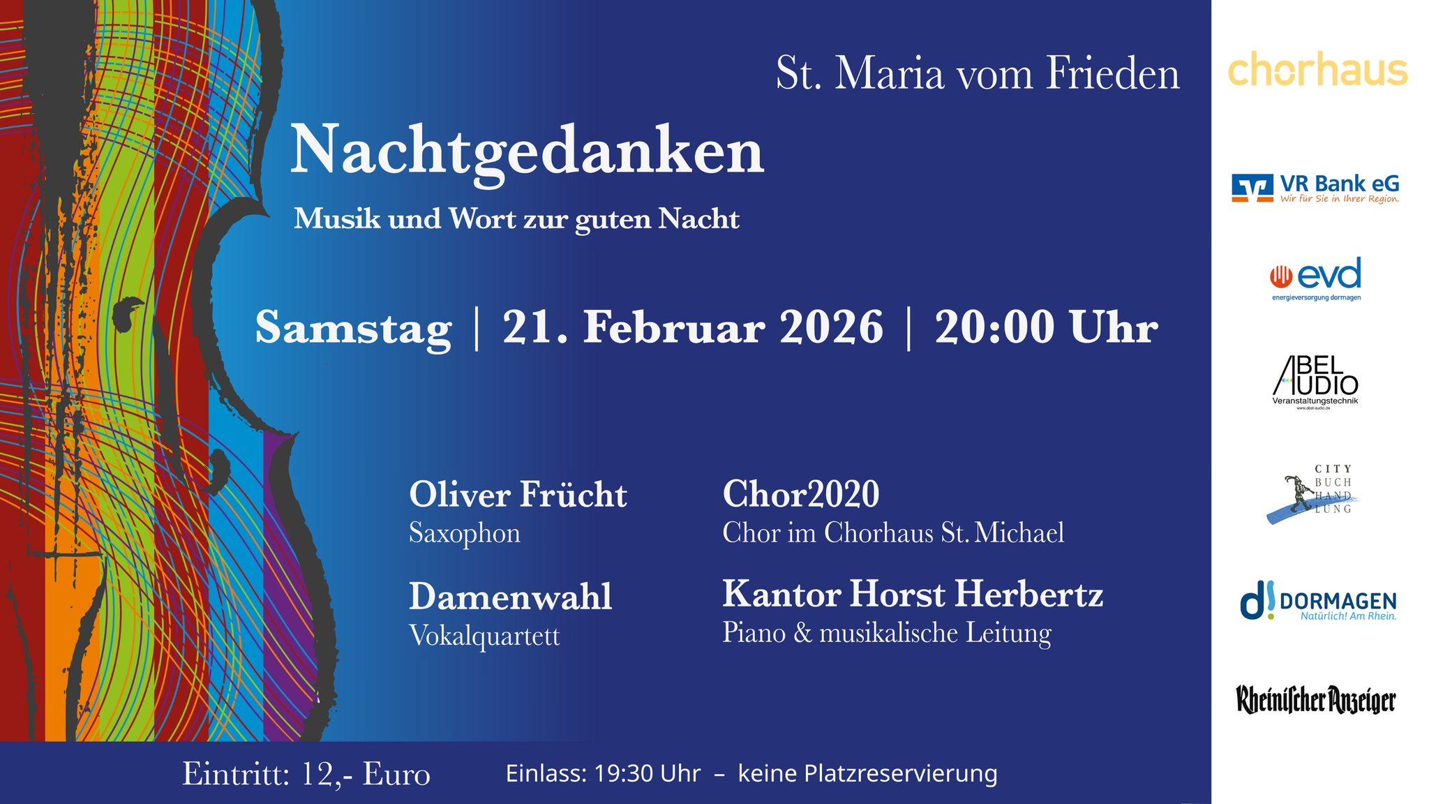 Nachtgedanken - Musik und Wort zur guten Nacht am 21.02.2026