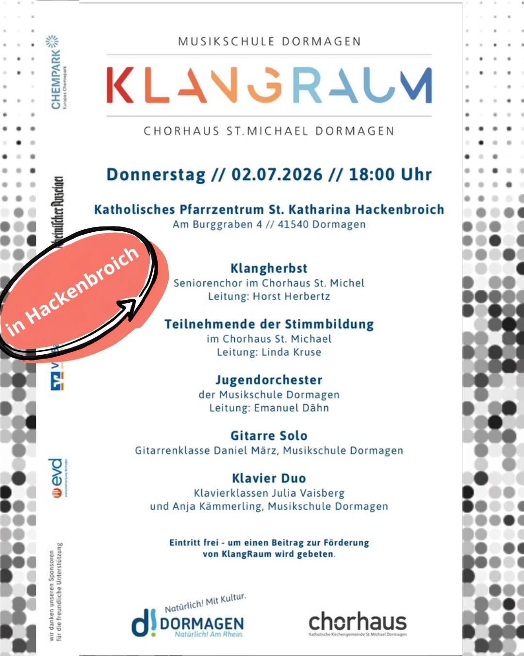 KLANGRAUM Konzert am 02.07.2026