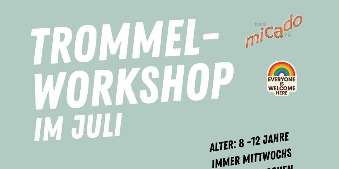 Trommel-Workshop im micado - das Café