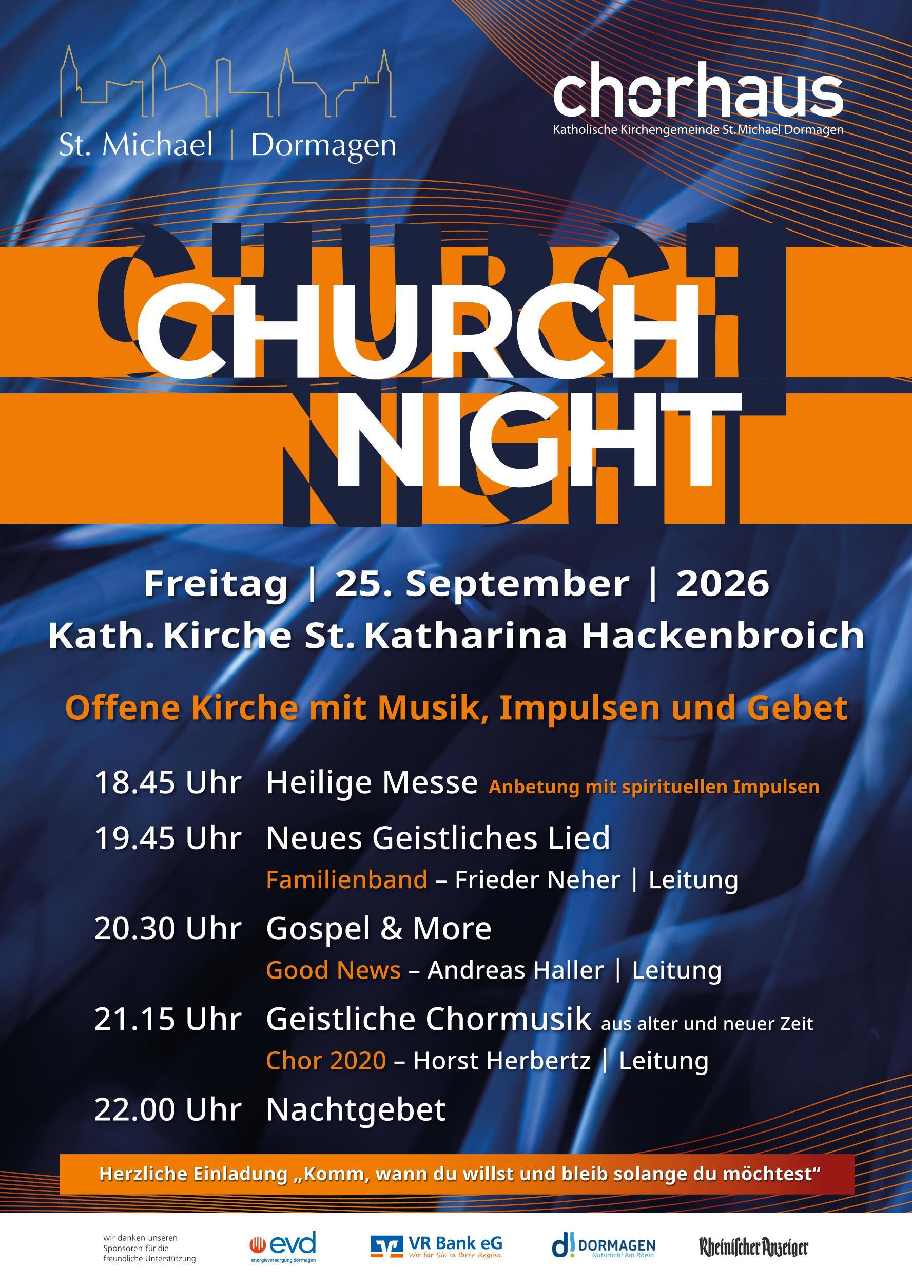 ChurchNight am 25.09.2026 in St. Katharina
