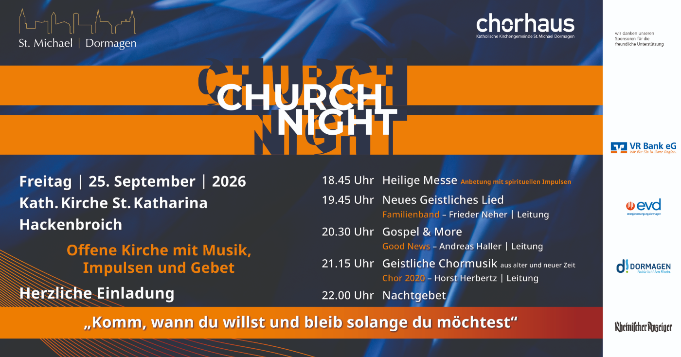 ChurchNight am 25.09.2026 in St. Katharina