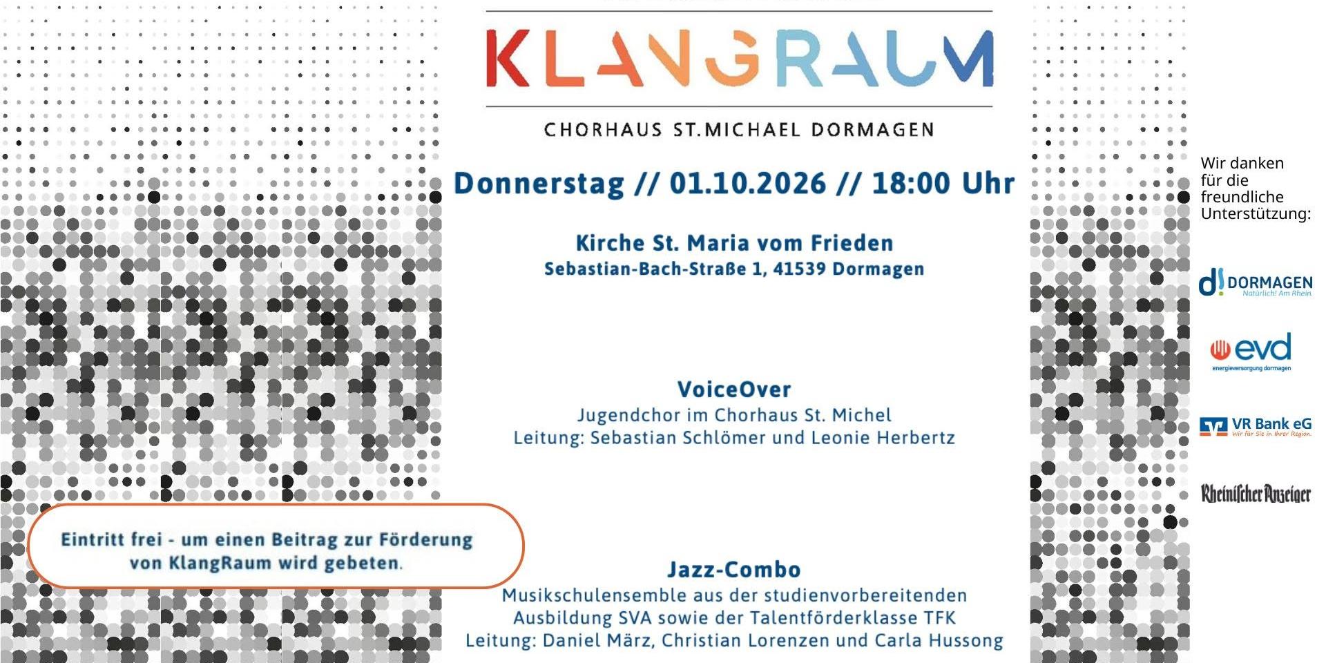 KLANGRAUM Konzert am 01.10.2026