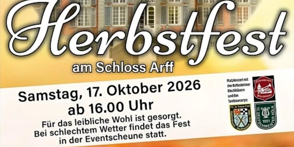 Herbstfest am Schloss Arff am 17.10.2026
