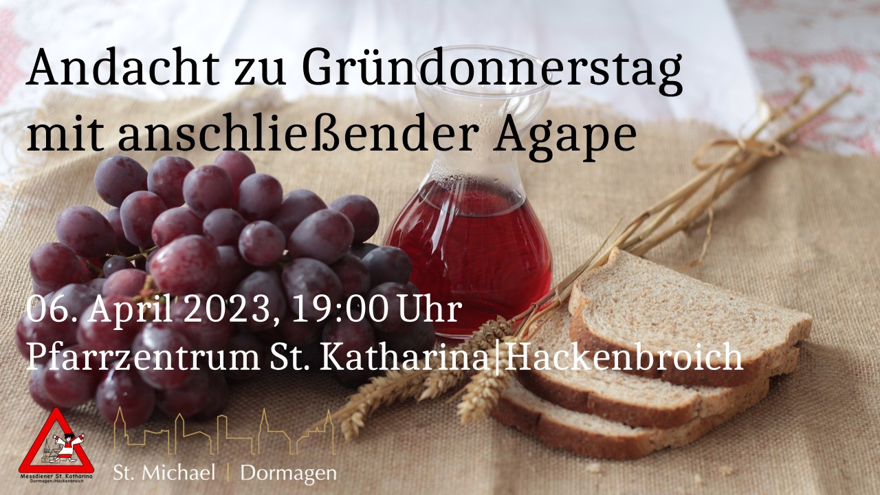 Andacht & Agape zu Gründonnerstag