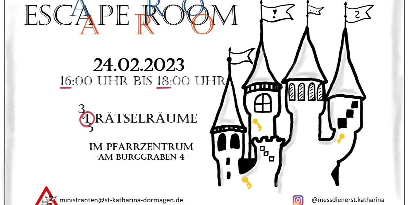 Einladung Escape-Room 24.02.2023