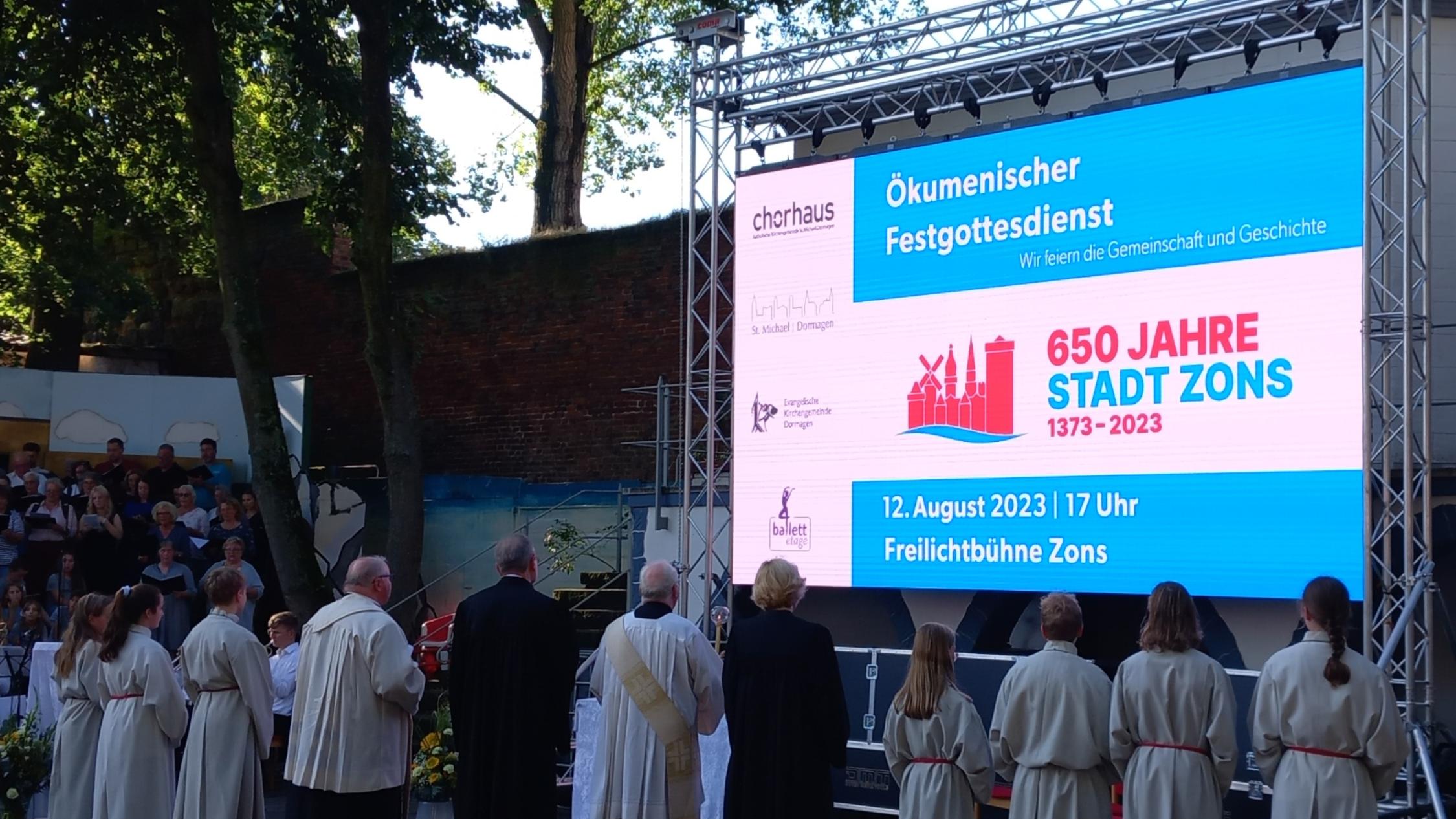 Ökumenischer Gottesdienst 650 Jahre Zons - 12.8.2023